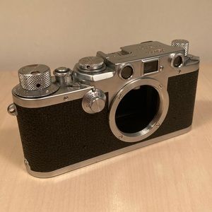Leica IIIf 3f Black Dial 35mm Rangefinder Film Camera Body